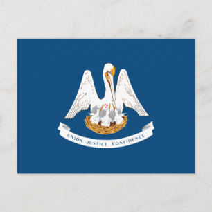 Carte Postale Drapeau de l'État de Louisiane