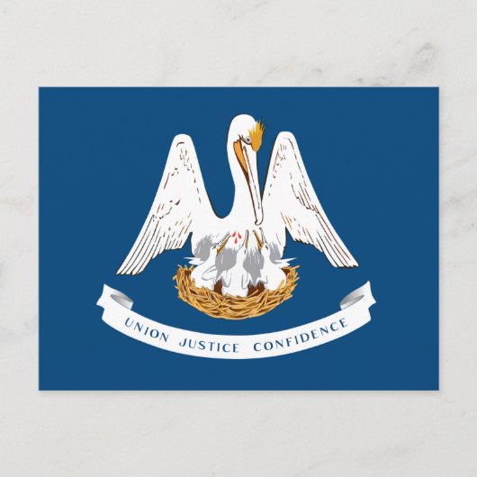 Carte Postale Drapeau de l'État de Louisiane (Devant)