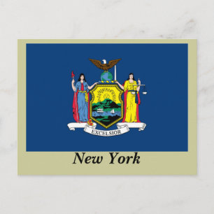 Carte Postale Drapeau de l'État de New York