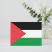 Carte Postale Drapeau de l'État de Palestine (Debout devant)