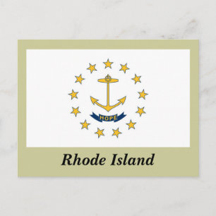 Carte Postale Drapeau de l'État de Rhode Island