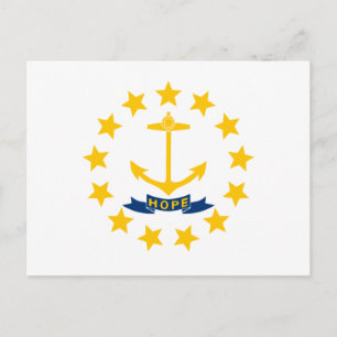 Carte Postale Drapeau de l'État de Rhode Island