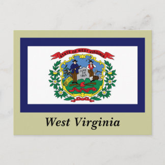 Carte Postale Drapeau de l'État de Virginie occidentale
