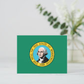 Carte Postale Drapeau de l'État de Washington (Debout devant)