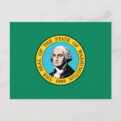 Carte Postale Drapeau de l'État de Washington (Devant)