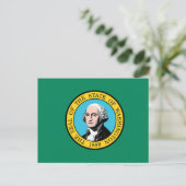 Carte Postale Drapeau de l'État de Washington (Debout devant)