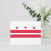 Carte Postale Drapeau de l'État de Washington DC (Debout devant)