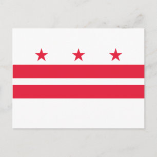 Carte Postale Drapeau de l'État de Washington DC