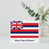 Carte Postale Drapeau de l'État d'Hawaï (Debout devant)