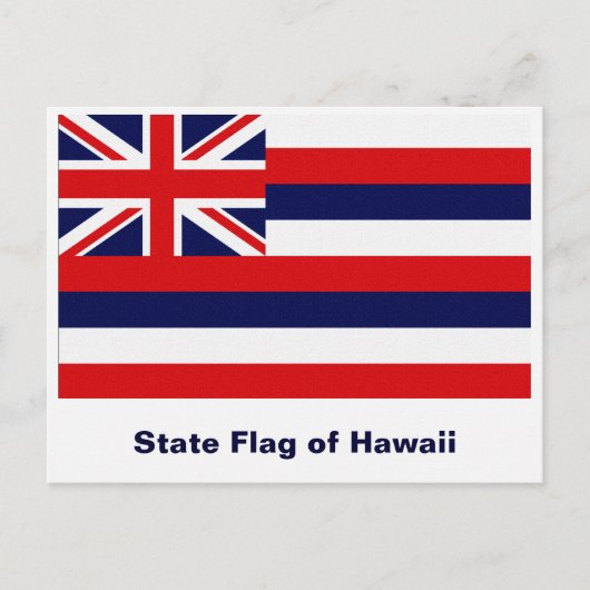 Carte Postale Drapeau de l'État d'Hawaï (Devant)
