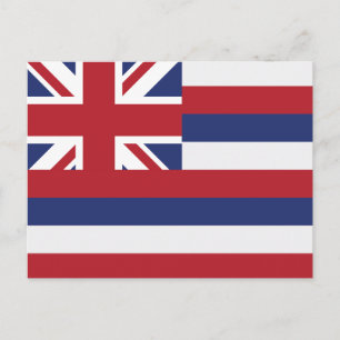 Carte Postale Drapeau de l'État d'Hawaï Aloha State Union Jack