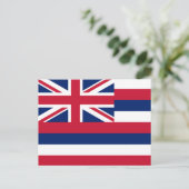 Carte Postale Drapeau de l'État d'Hawaii (Debout devant)