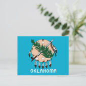 Carte postale Drapeau de l'État d'Oklahoma (Debout devant)