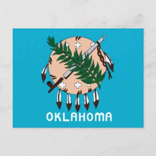 Carte postale Drapeau de l'État d'Oklahoma (Devant)