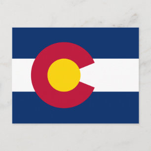 Carte Postale Drapeau de l'État du Colorado