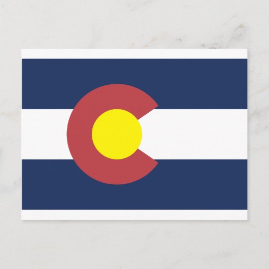 Carte Postale Drapeau de l'État du Colorado (Devant)