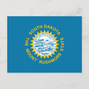 Carte Postale Drapeau de l'État du Dakota du Sud