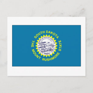 Carte Postale Drapeau de l'État du Dakota du Sud