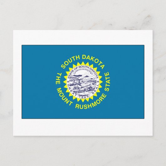 Carte Postale Drapeau de l'État du Dakota du Sud (Devant)