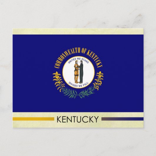 Carte Postale Drapeau de l'État du Kentucky (Devant)