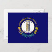 Carte Postale Drapeau de l'État du Kentucky (Devant / Derrière)