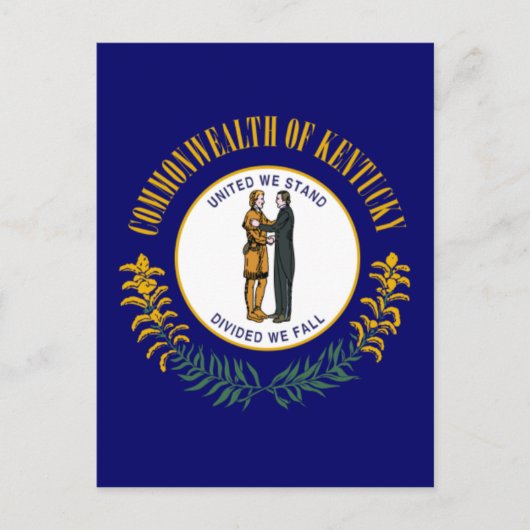 Carte Postale Drapeau de l'État du Kentucky (Devant)