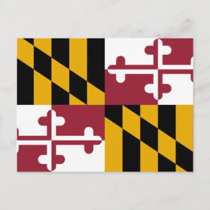 Carte Postale Drapeau de l'État du Maryland