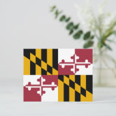 Carte Postale Drapeau de l'État du Maryland (Debout devant)