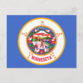 Carte Postale Drapeau de l'État du Minnesota (Devant)