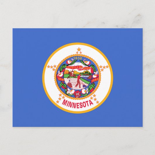 Carte Postale Drapeau de l'État du Minnesota (Devant)
