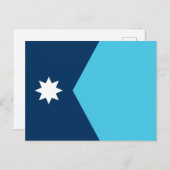 Carte Postale Drapeau de l'État du Minnesota (Devant / Derrière)