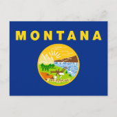 Carte Postale Drapeau de l'État du Montana (Devant)