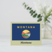 Carte Postale Drapeau de l'État du Montana (Debout devant)