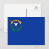 Carte Postale Drapeau de l'État du Nevada (Devant / Derrière)