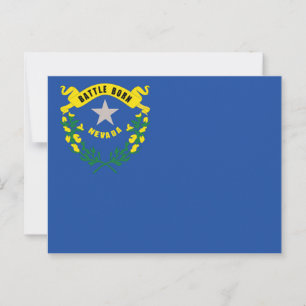 Carte Postale Drapeau de l'État du Nevada Battle Born