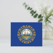 Carte Postale Drapeau de l'État du New Hampshire (Debout devant)