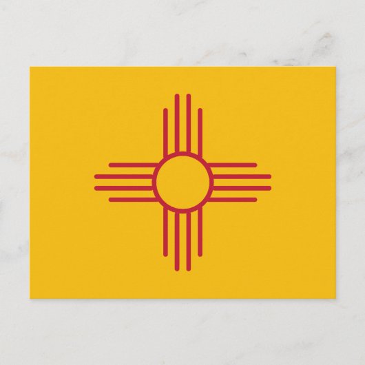 Carte Postale Drapeau de l'État du Nouveau-Mexique (Devant)