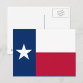Carte Postale Drapeau de l'État du Texas (Devant / Derrière)