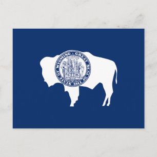Carte Postale Drapeau de l'État du Wyoming