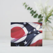 CARTE POSTALE DRAPEAU DE L'ÉTAT OHIO (Debout devant)