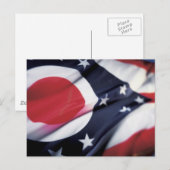 CARTE POSTALE DRAPEAU DE L'ÉTAT OHIO (Devant / Derrière)