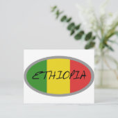 Carte Postale Drapeau de l'Ethiopie ! (Debout devant)