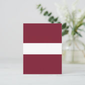 Carte Postale Drapeau de Lettonie (Debout devant)