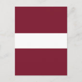 Carte Postale Drapeau de Lettonie (Devant)