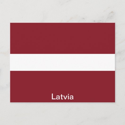 Carte Postale Drapeau de Lettonie (Devant)
