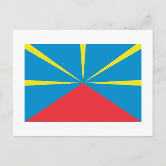 Carte Postale Drapeau de l'île de la Réunion (Devant)