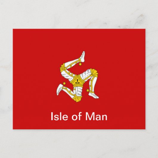 Carte Postale Drapeau de l'île de Man (Devant)