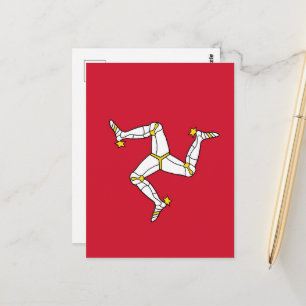 Carte Postale Drapeau de l'île de Man