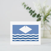 Carte Postale Drapeau de l'île de Wight (Debout devant)