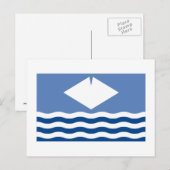 Carte Postale Drapeau de l'île de Wight (Devant / Derrière)
